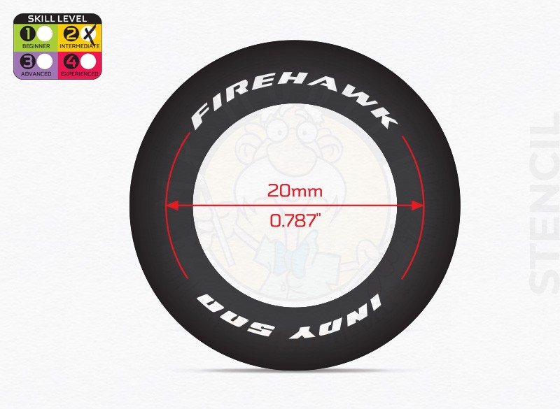 MM90624 - 1:24 Tire Paint Template 6