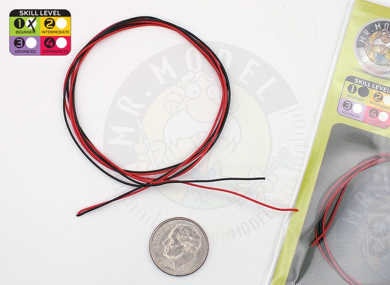 MM32800 - 1:24 Black and Red battery Cables