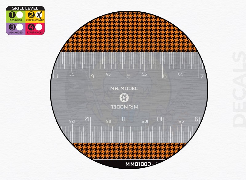 MM01003 - Black & Orange Houndstooth pattern