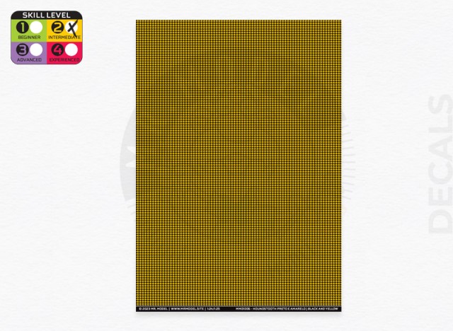 MM01006 - Black & Yellow Houndstooth pattern