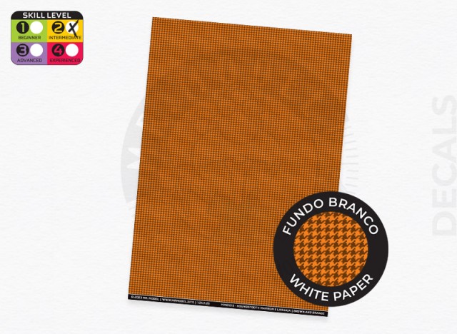 MM01010 - Brown and Orange Houndstooth pattern