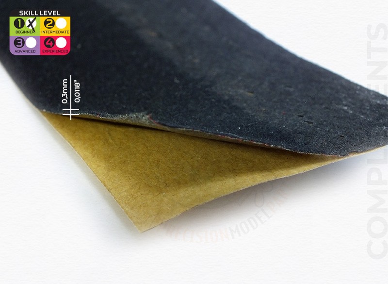 MM37002 - Ultra-thin self-adhesive Grey Velvet