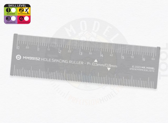 MM99152 - Hole Spacing Ruler 0.5/0.8mm pitch