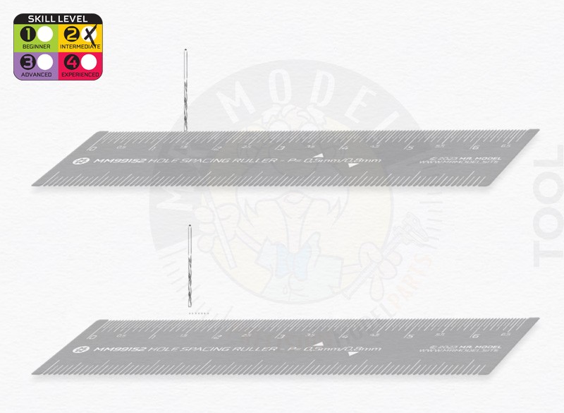 MM99152 - Hole Spacing Ruler 0.5/0.8mm pitch