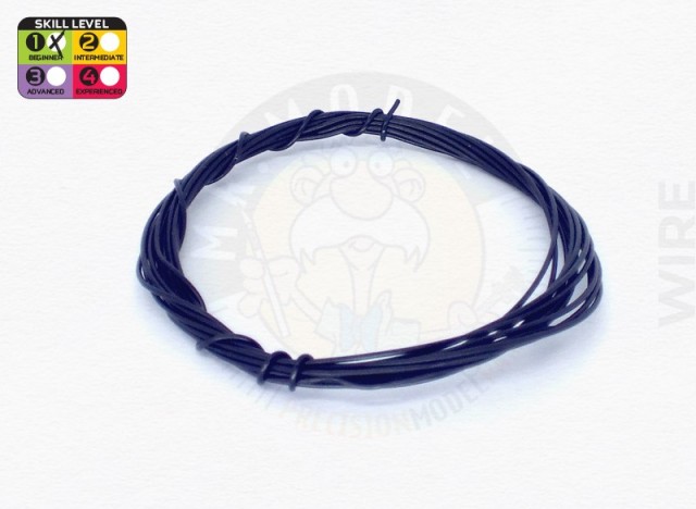 MM3202 - 0,6mm (0.023") Black Wire