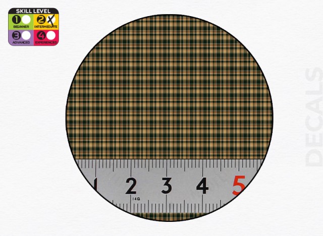 MM0146 - Plaid pattern decal 7 - white