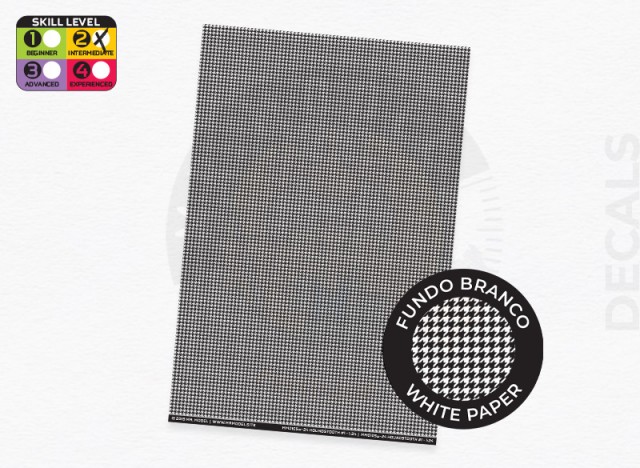 MM0105w - Houndstooth pattern decal 1 - white