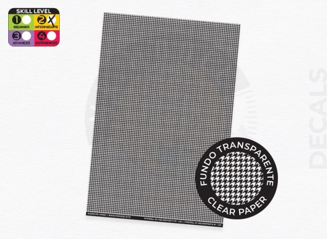 MM0105c - Houndstooth pattern decal 1 - clear