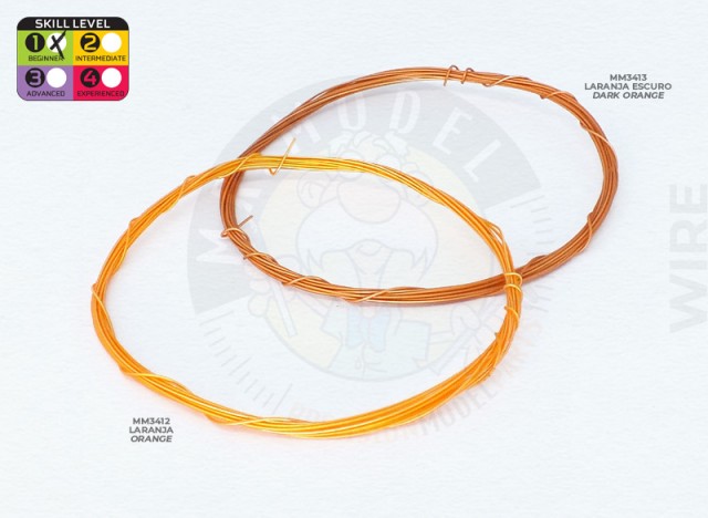 MM3412 - 0,33mm (0.013")  Orange Wire
